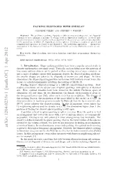 Arxiv:1204.0235V1 [Math.OC] 1 Apr 2012 Is Given by the Regular Hexagonal Arrangement