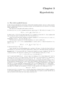 Chapter 3 Hyperbolicity