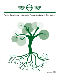 Putting Down Roots • Connecting People with Ottawa's Environment