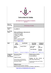 University of Lleida