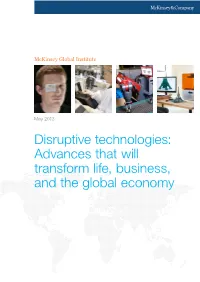 Disruptive Technologies