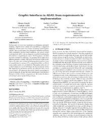 Graphic Interfaces in ADAS: from Requirements to Implementation