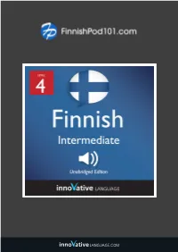 LESSON NOTES Intermediate S1 #1 a Finnish Job Interview