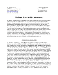 Medieval Rome and Its Monuments