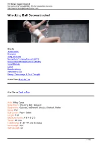 Wrecking Ball&lt;Span Class="Orangetitle"&gt;