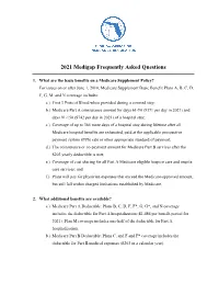 2021 Medigap Frequently Asked Questions