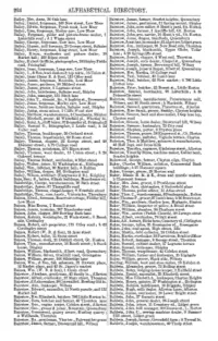 Alphabetical Directory