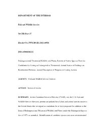 Candidate Notice of Review (CNOR), We, the U.S