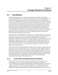 Chapter 3 Ecological Baseline Conditions