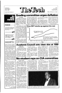 Grading Conmmitee Urges Deflation No Student Reps on Cila Committee