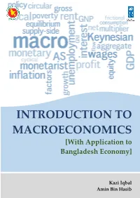 Introduction to Macroeconomics [With Application to Bangladesh Economy] Ii PREFACE