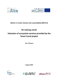 Re-Valuing Canals Valuation of Ecosystem Services Provided by the Smart Canal Project