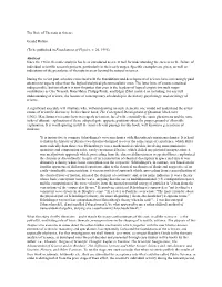 The Role of Themata in Science Gerald Holton