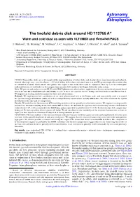 The Twofold Debris Disk Around HD 113766 A⋆
