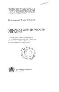 Chlorine and Hydrogen Chloride