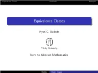 Equivalence Classes Quotients Examples
