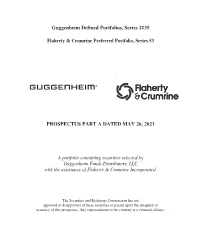 Guggenheim Defined Portfolios, Series 2135 Flaherty & Crumrine