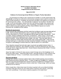 Guidance for Assessing Animal Welfare on Organic Sheep Operations