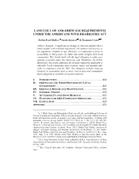 Land Use Law and Sidewalk Requirements Under the Americans with Disabilities Act