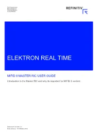 Master Ric User Guide