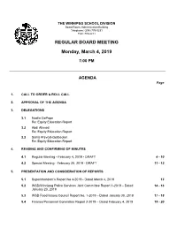 Regular Board Meeting