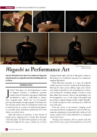 Wagashi As Performance