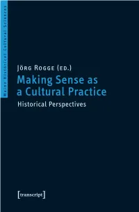 Making Sense As a Cultural Practice