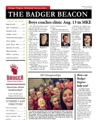 The Badger Beacon Inside This Issue