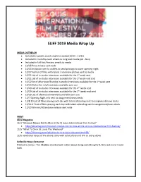 2019 SLIFF Media Report