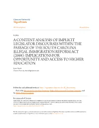 A Content Analysis of Implicit Legislator