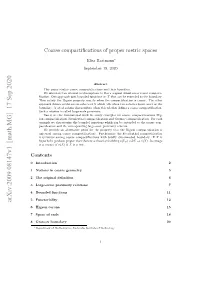Coarse Compactifications of Proper Metric Spaces