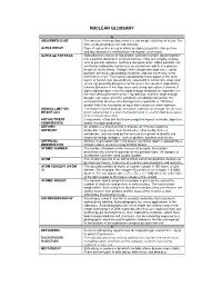 Nuclear Glossary