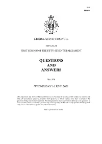 Questions & Answers Paper No