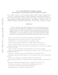 The Gemini NICI Planet-Finding Campaign: the Frequency of Giant