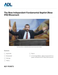 The New Independent Fundamental Baptist (New IFB) Movement