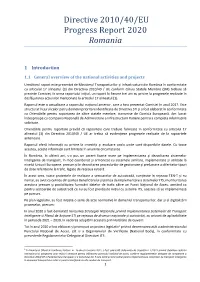 Directive 2010/40/EU Progress Report 2020 Romania