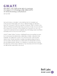 G.W.A.T.T. (Global 'What If' Analyzer of Network Energy Consumption)