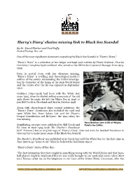 Harry's Diary' Elusive Missing Link to Black Sox Scandal