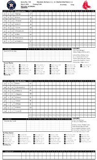 Houston Astros(89-53) Vs Boston Red Sox(97-46)