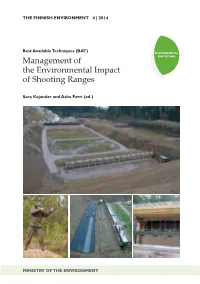 Management of the Environmental Impact of Shooting Ranges