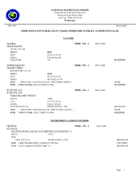 Page 1 NATIONAL FLIGHT DATA DIGEST Aeronautical Information