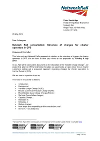 Structure of Charges for Charter Operators in CP5