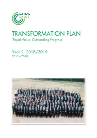 TRANSFORMATION PLAN ‘Equal Value, Outstanding Progress’