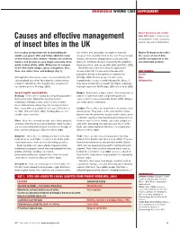 Causes and Effective Management of Insect Bites in the UK