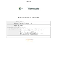 Grain Boundary Phases in Bcc Metals