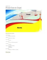 LESSON PLAN from Core to Crust Craters of the Moon National Monument & Preserve