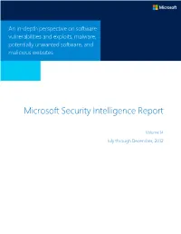 Microsoft Security Intelligence Report