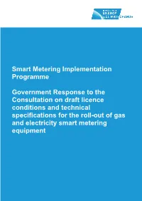 Smart Metering Implementation Programme Government Response