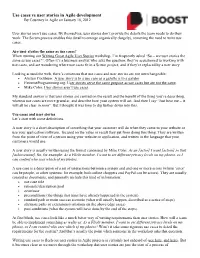 Use Cases Vs User Stories in Agile Development by Courtney in Agile on January 18, 2012