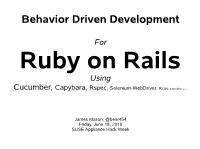 Behavior Driven Development